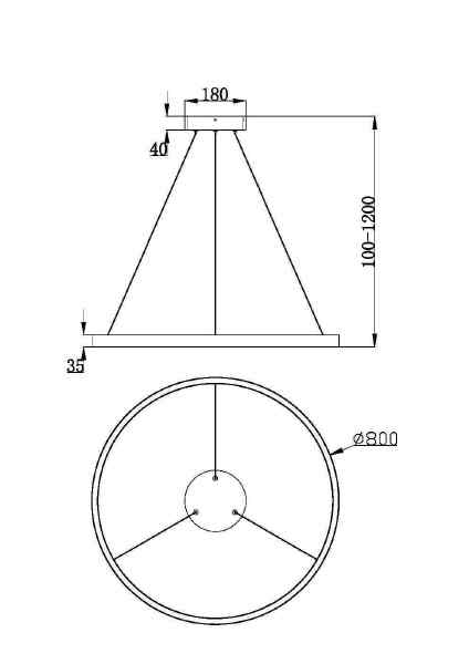 Подвесная люстра Maytoni Rim MOD058PL-L42BSK