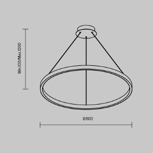 Подвесная люстра Maytoni Rim MOD058PL-L42BSK