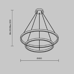 Подвесная люстра Maytoni Rim MOD058PL-L74BSK