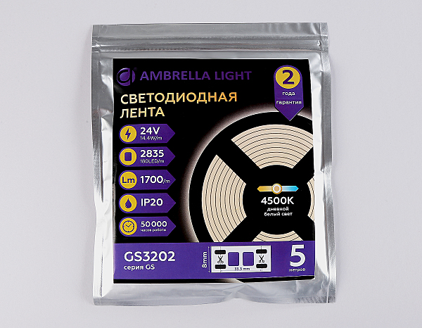 LED лента Ambrella LED Strip 24V GS3202