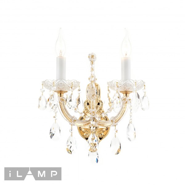 Настенное бра iLamp Diamond W6071-2 CG+CL