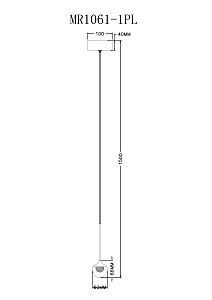 Светильник подвесной MyFar Kollins MR1061-1PL