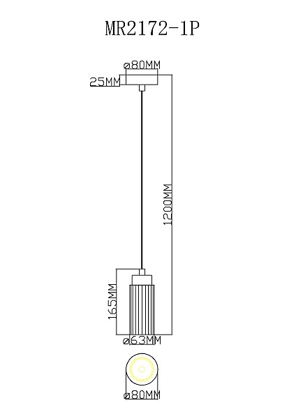 Светильник подвесной MyFar Alex MR2172-1P