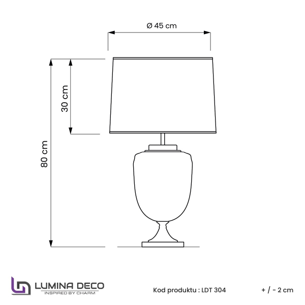 Настольная лампа Lumina Deco LDT 304 PR+WT
