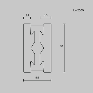 Шинопровод Maytoni Busbar trunkings Flarity TRX154-112B