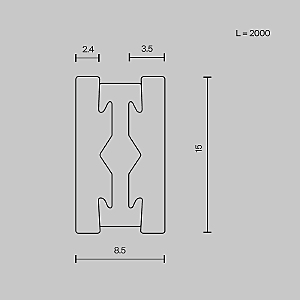 Шинопровод Maytoni Busbar trunkings Flarity TRX154-112BS