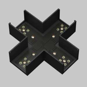 Коннектор питания X-образный Maytoni Accessories for tracks Elasity TRA160CX-11B