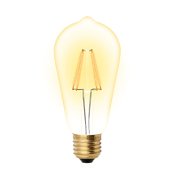 Светодиодная лампа Uniel Vintage серия Лампы светодиодные LED-ST64-5W/GOLDEN/E27 GLV22GO