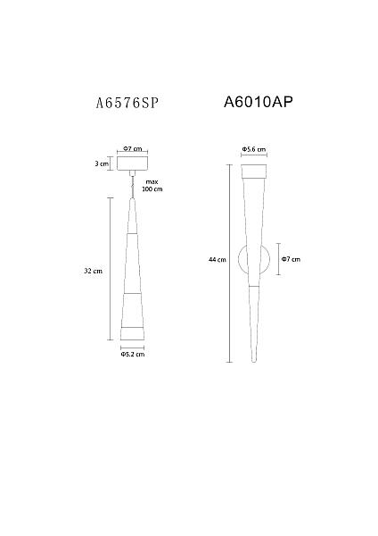 Настенное бра Arte Lamp Sabik A6010AP-1CC